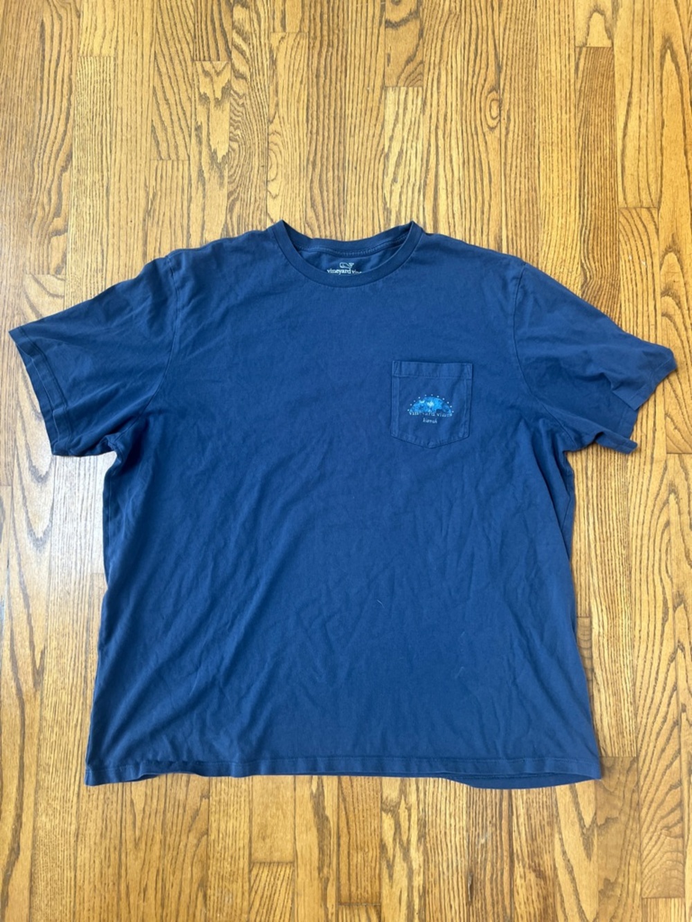 Vineyard Vines Navy Short-Sleeve Pocket Tee Kiawah South Carolina